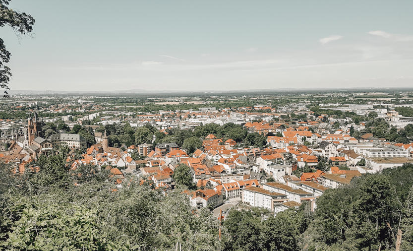 Ausblick auf Weinheim