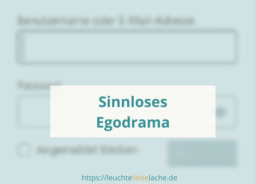 Read more about the article Das sinnlose Egodrama